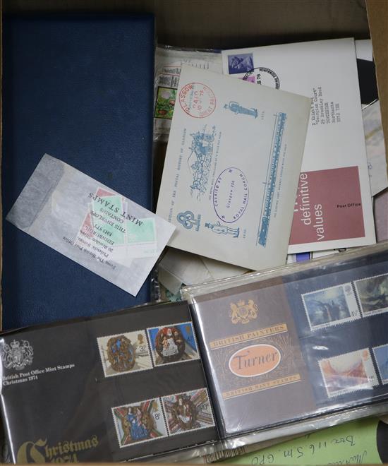 Two albums of F.D.C.s/stamps etc
